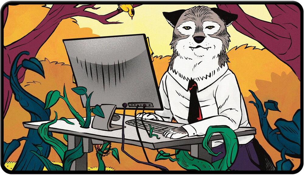 Ultra Pro Secret Lair Drop Series: Not a Wolf Black Stitched Playmat