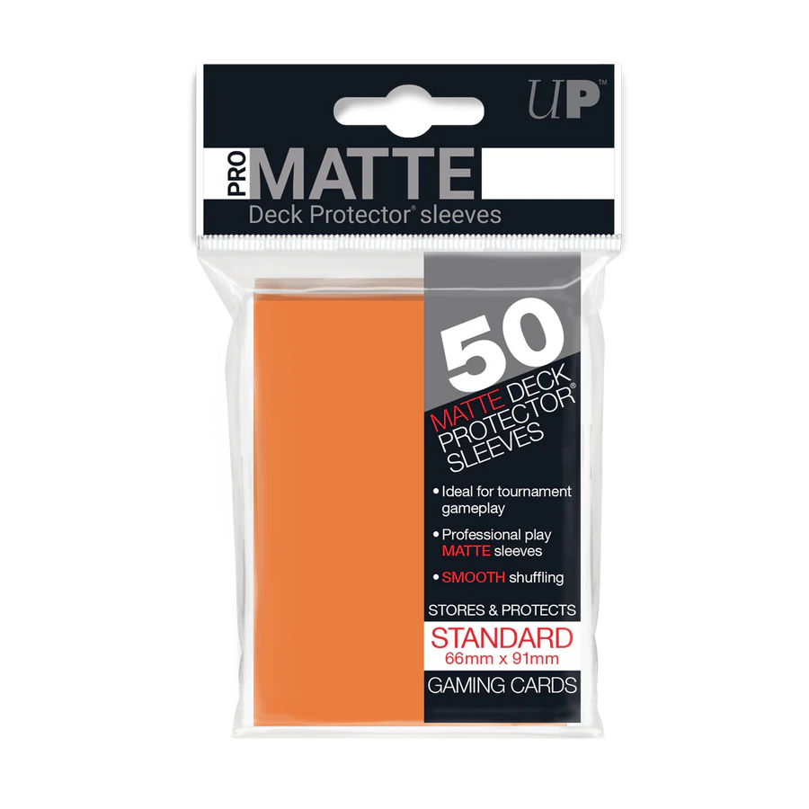 50 Ultra Pro Pro-Matte Sleeves (Orange)