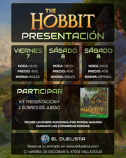 Presentación "The Hobbit" - VIERNES 7 AGOSTO 16:00H