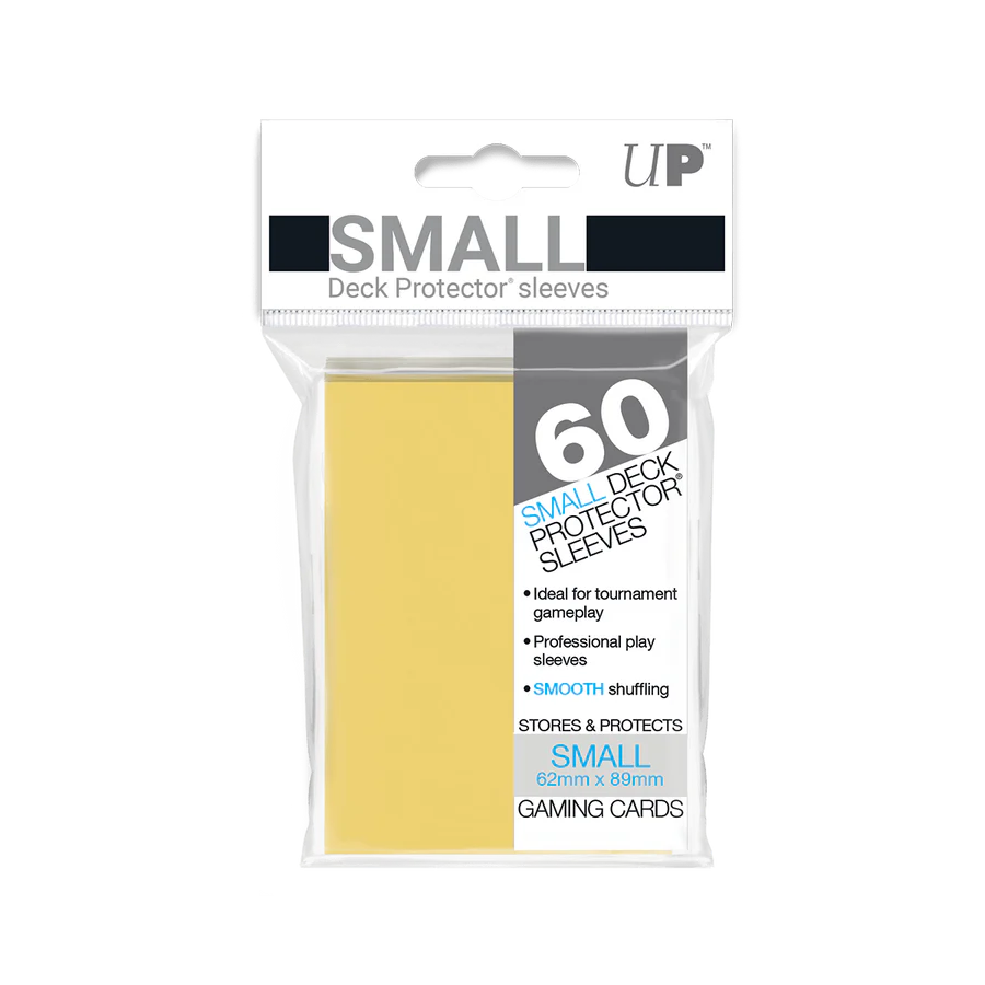 60 Ultra PRO Pro-Gloss Sleeves (Yellow) | Tamaño Yu-Gi-Oh!