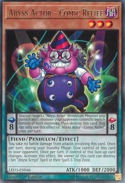 Abyss Actor - Comic Relief - Legendary Duelists: White Dragon Abyss (Rare) [LED3 - 046] - El Duelista