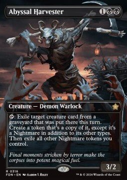Abyssal Harvester (V.1) - Magic: The Gathering Foundations: Extras (Rare) [XFDN - 316] - El Duelista