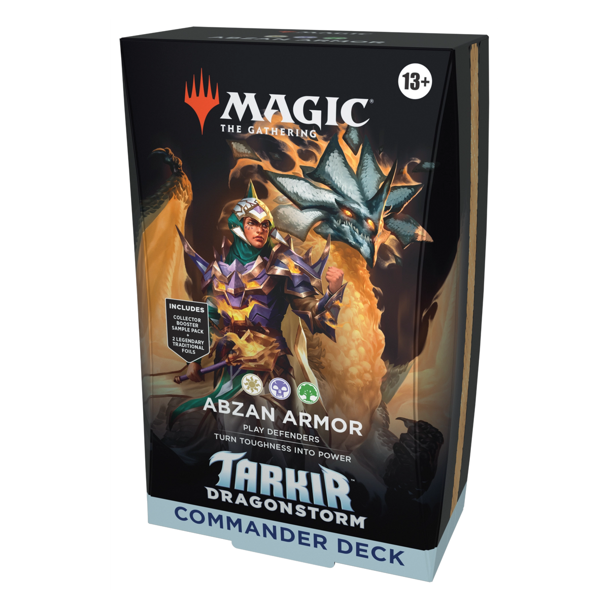 Magic: The Gathering—Tarkir: Dragonstorm: Abzan Armor Commander Deck, caja sellada