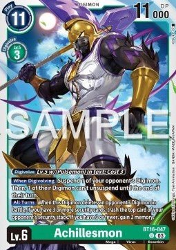 Achillesmon (BT16 - 047)⁣ - Beginning Observer⁣ (Uncommon)⁣ [047] - El Duelista
