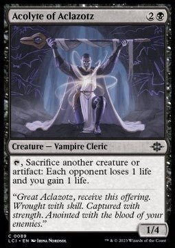 Acolyte of Aclazotz⁣ - The Lost Caverns of Ixalan⁣ (Common)⁣ [89] - El Duelista