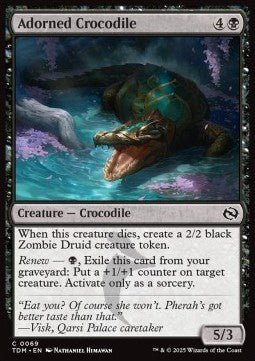 Adorned Crocodile⁣ - Tarkir: Dragonstorm⁣ (Common)⁣ [69] - El Duelista