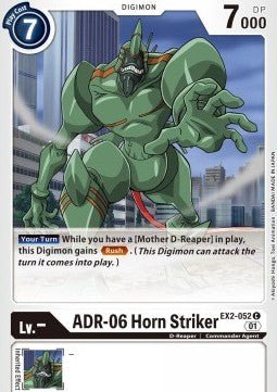 ADR - 06 Horn Striker (EX2 - 052)⁣ - Digital Hazard⁣ (Common)⁣ [052] - El Duelista