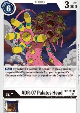 ADR - 07 Palates Head (EX2 - 051)⁣ - Digital Hazard⁣ (Common)⁣ [051] - El Duelista