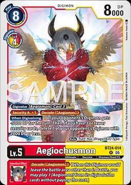 Aegiochusmon (BT24 - 014) (V.1) - Time Stranger (Rare) [BT - 24 - 014] - El Duelista