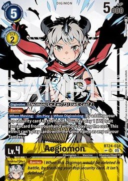 Aegiomon (BT24 - 034) (V.3) - Time Stranger (Special) [BT - 24 - 034] - El Duelista