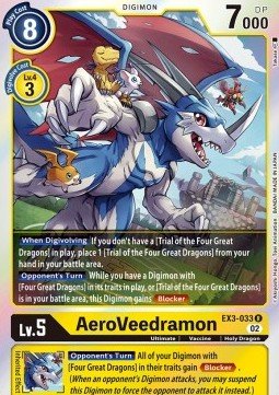 AeroVeedramon (EX3 - 033)⁣ - Draconic Roar⁣ (Rare)⁣ [033] - El Duelista