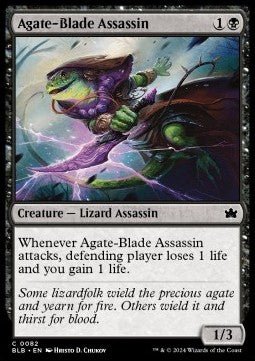 Agate - Blade Assassin⁣ - Bloomburrow⁣ (Common)⁣ [82] - El Duelista