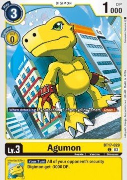 Agumon (BT17 - 029)⁣ - Secret Crisis⁣ (Common)⁣ [029] - El Duelista