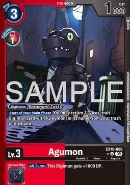Agumon (EX10 - 006) (V.2) - Sinister Order (Alternative Art) [006] - El Duelista