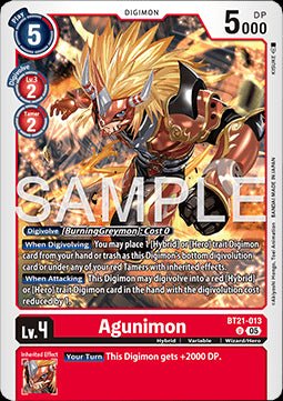 Agunimon (BT21 - 013)⁣ - World Convergence⁣ (Uncommon)⁣ [013] - El Duelista