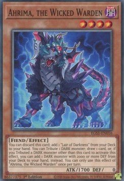 Ahrima, the Wicked Warden - Egyptian God Deck: Slifer the Sky Dragon (Common) [EGS1 - 016] - El Duelista