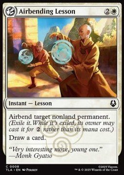 Airbending Lesson - Magic: The Gathering | Avatar: The Last Airbender (Common) [TLA - 8] - El Duelista