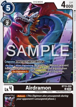 Airdramon (BT15 - 059)⁣ - Exceed Apocalypse⁣ (Common)⁣ [059] - El Duelista