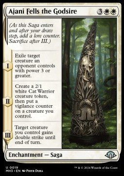 Ajani Fells the Godsire⁣ - Modern Horizons 3⁣ (Uncommon)⁣ [19] - El Duelista