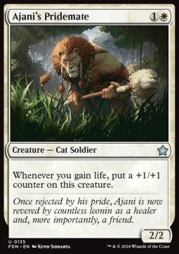 Ajani's Pridemate⁣ - Magic: The Gathering Foundations⁣ (Uncommon)⁣ [135] - El Duelista