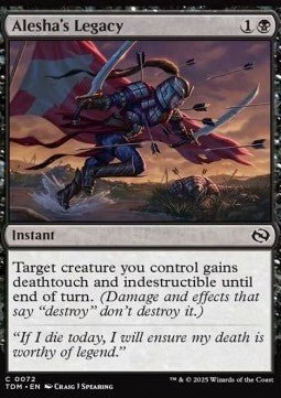 Alesha's Legacy⁣ - Tarkir: Dragonstorm⁣ (Common)⁣ [72] - El Duelista