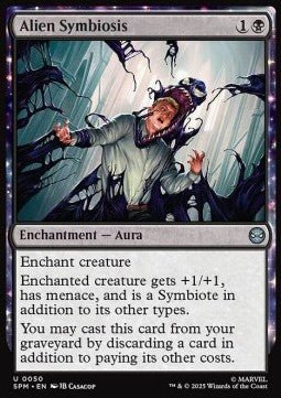 Alien Symbiosis - Magic: The Gathering | Marvel's Spider - Man (Uncommon) [SPM - 50] - El Duelista