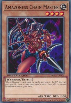 Amazoness Chain Master⁣ - Speed Duel GX: Duelists of Shadows⁣ (Common)⁣ [D05] - El Duelista