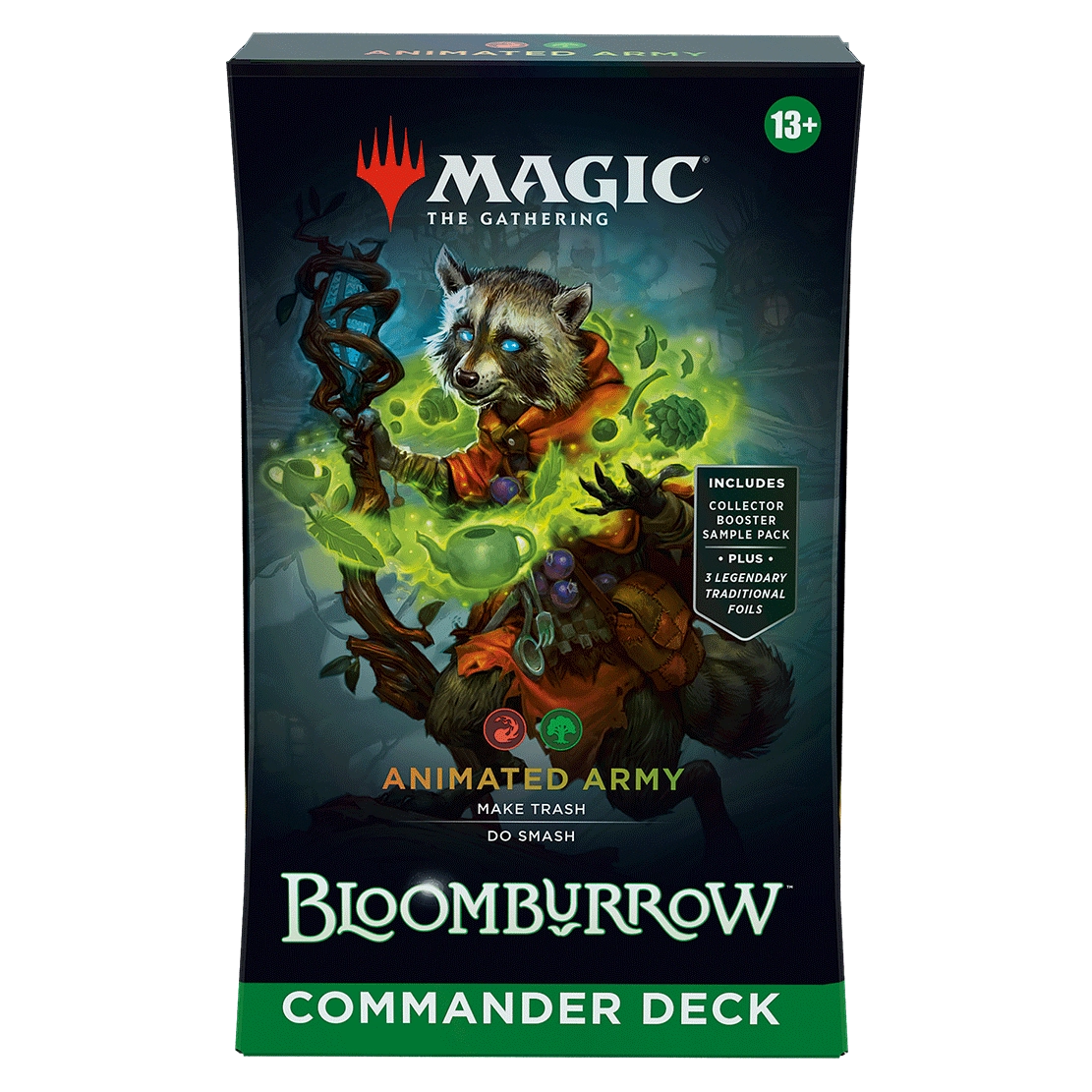 Magic: The Gathering—Bloomburrow: Animated Army Commander Deck, caja sellada