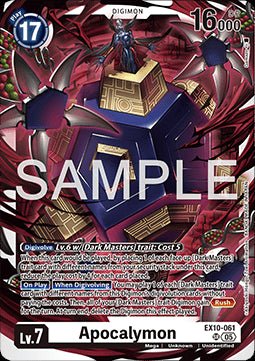 Apocalymon (EX10 - 061) (V.1) - Sinister Order (Super Rare) [061] - El Duelista