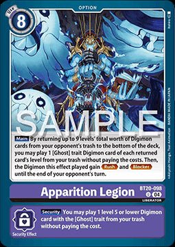 Apparition Legion (BT20 - 098)⁣ - Special Booster Ver 2.5⁣ (Uncommon)⁣ [098] - El Duelista