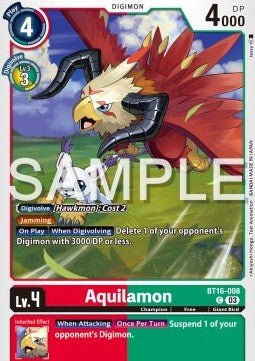 Aquilamon (BT16 - 008)⁣ - Beginning Observer⁣ (Common)⁣ [008] - El Duelista