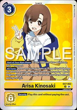 Arisa Kinosaki (EX7 - 063) (V.1)⁣ - Digimon Liberator⁣ (Rare)⁣ [063] - El Duelista