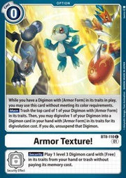 Armor Texture! (BT8 - 110)⁣ - New Awakening⁣ (Common)⁣ [110] - El Duelista