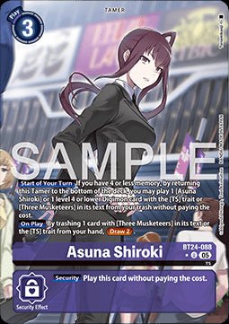 Asuna Shiroki (BT24 - 088) (V.2) - Time Stranger (Alternative Art) [BT - 24 - 088] - El Duelista