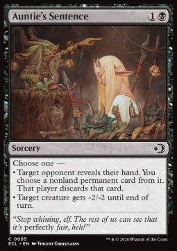 Auntie's Sentence - Lorwyn Eclipsed (Common) [ECL - 85] - El Duelista