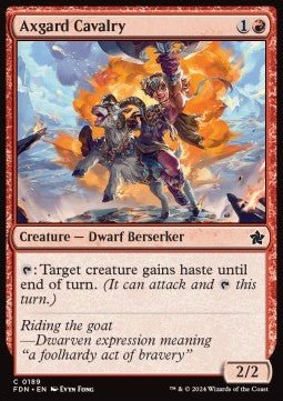 Axgard Cavalry⁣ - Magic: The Gathering Foundations⁣ (Common)⁣ [189] - El Duelista