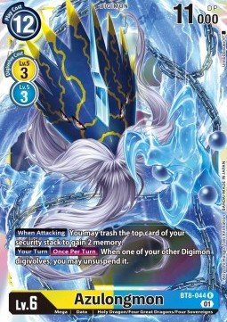 Azulongmon (BT8 - 044)⁣ - New Awakening⁣ (Rare)⁣ [044] - El Duelista