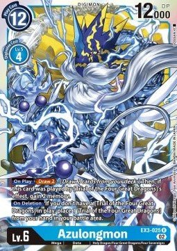 Azulongmon (EX3 - 025) (V.1)⁣ - Draconic Roar⁣ (Rare)⁣ [025] - El Duelista