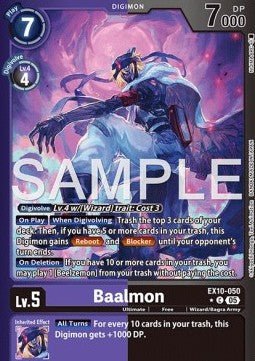 Baalmon (EX10 - 050) (V.2) - Sinister Order (Alternative Art) [050] - El Duelista