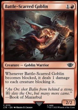 Battle - Scarred Goblin - The Lord of the Rings: Tales of Middle - earth (Common) [LTR - 115] - El Duelista