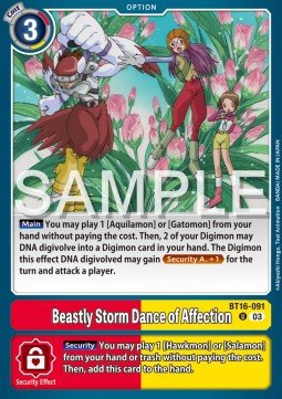 Beastly Storm Dance of Affection (BT16 - 091)⁣ - Beginning Observer⁣ (Uncommon)⁣ [091] - El Duelista