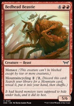 Bedhead Beastie⁣ - Duskmourn: House of Horror⁣ (Common)⁣ [125] - El Duelista