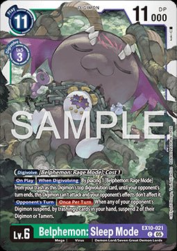 Belphemon: Sleep Mode (EX10 - 021) (V.1) - Sinister Order (Common) [021] - El Duelista