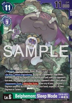 Belphemon: Sleep Mode (EX10 - 021) (V.2) - Sinister Order (Alternative Art) [021] - El Duelista