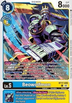 Beowolfmon (BT17 - 026)⁣ - Secret Crisis⁣ (Common)⁣ [026] - El Duelista