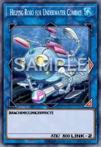 Helping Robo for Underwater Combat: muestra oficial provisional SAMPLE en inglés; acabado de rareza no representado