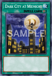 Dark City at Midnight: muestra oficial provisional SAMPLE en inglés; acabado de rareza no representado