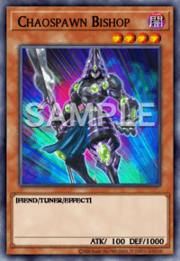 Chaospawn Bishop: muestra oficial provisional SAMPLE en inglés; acabado de rareza no representado