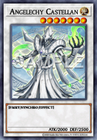 Angelechy Castellan: muestra oficial provisional SAMPLE en inglés; acabado de rareza no representado