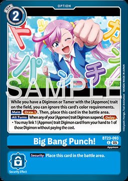 Big Bang Punch! (BT23 - 093) - Hackers' Slumber (Common) [BT - 23 - 093] - El Duelista